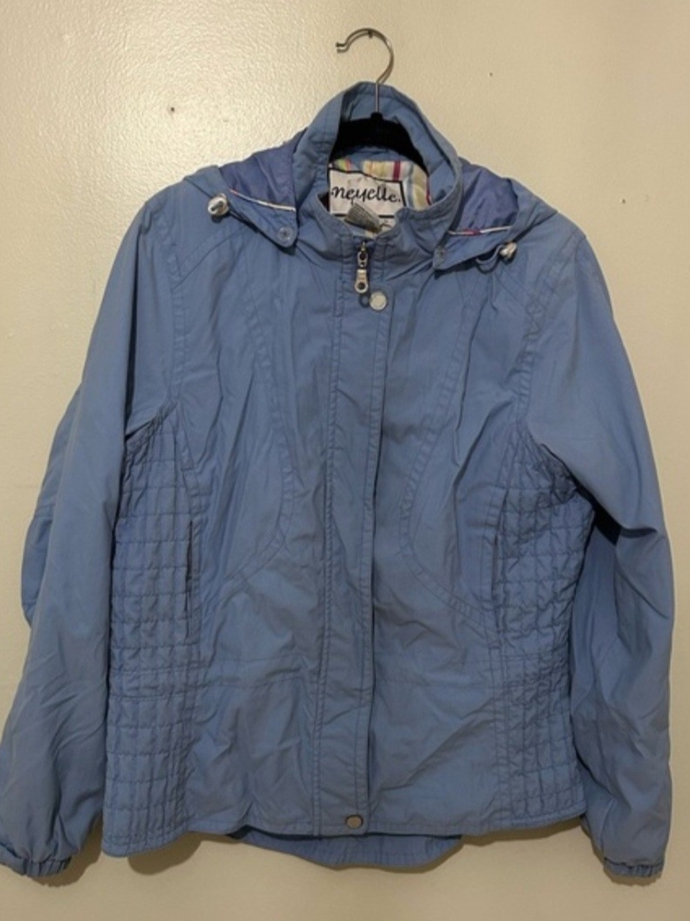 Meyelke  Light Blue Hooded  Jacket